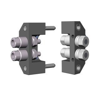 Hydraulic tool changer utility modules