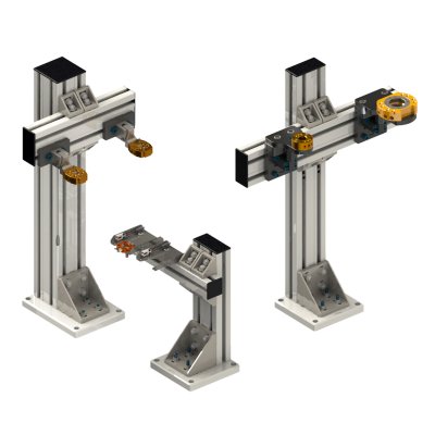 Small tool stand with a tool changer