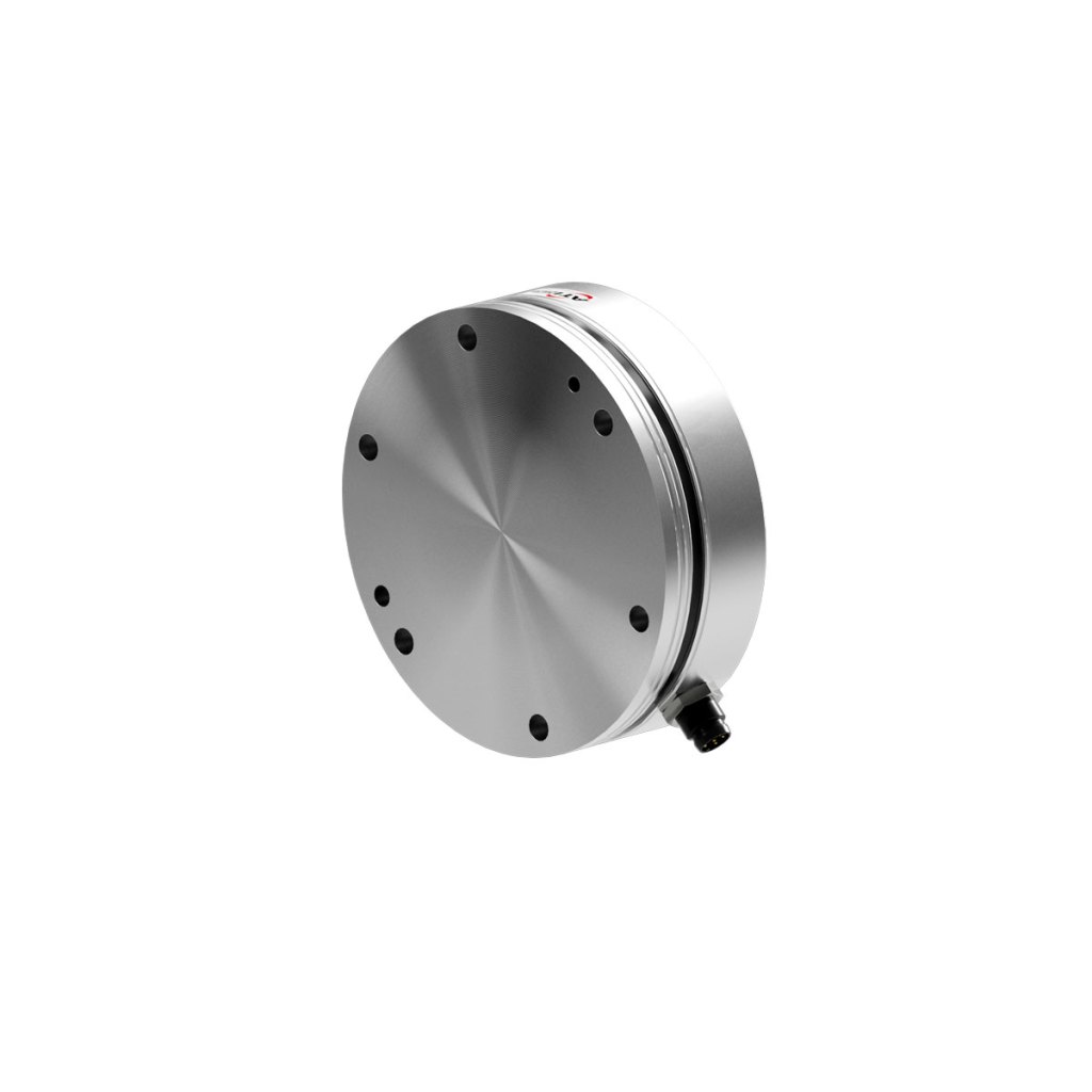 Um sensor de força e torque com uma faixa preta