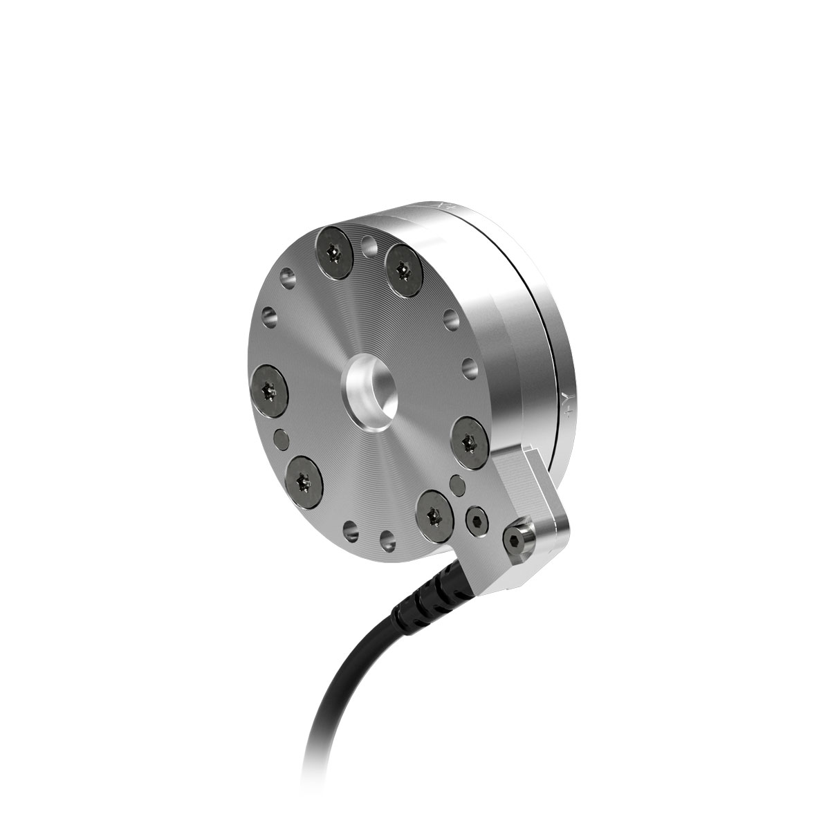 A small force torque sensor with external wire from tangential port