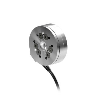 A small force torque sensor with external wire from tangential port