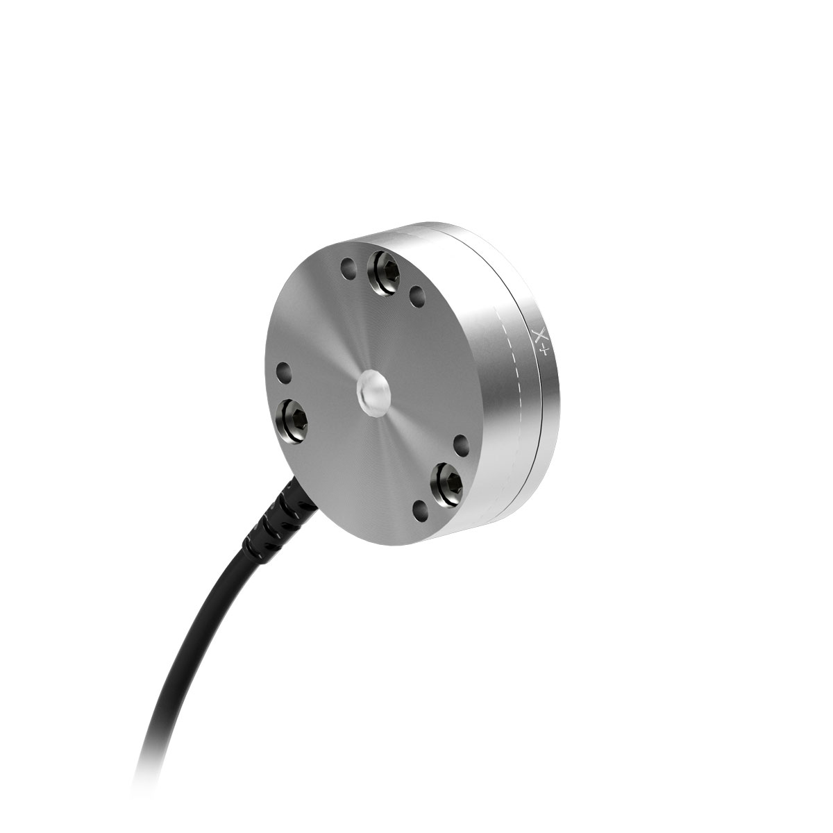 Um pequeno sensor de torque de força com fio externo da porta radial