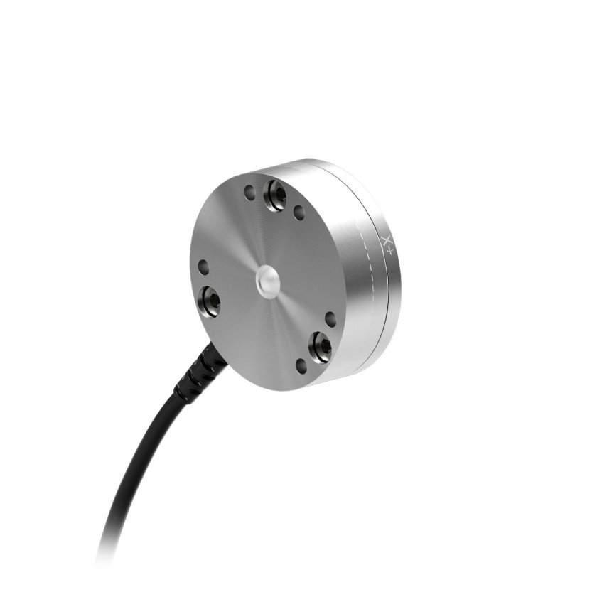 Um pequeno sensor de torque de força com fio externo da porta radial