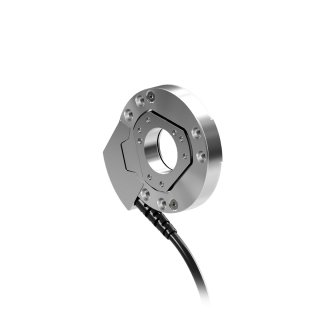 A small force torque sensor with external wire from tangential port