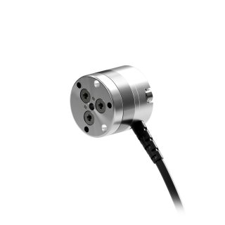 A small force torque sensor with external wire from radial port