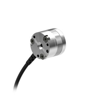 A small force torque sensor with external wire from radial port